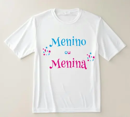 Camiseta Chá Revelação Menino ou Menina