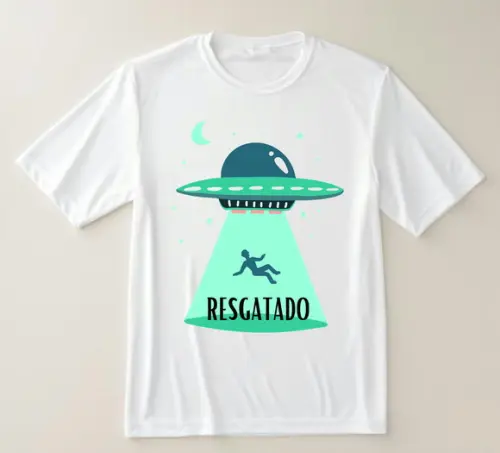 Camiseta Divertida Ovni Resgatado - Estilo Geek