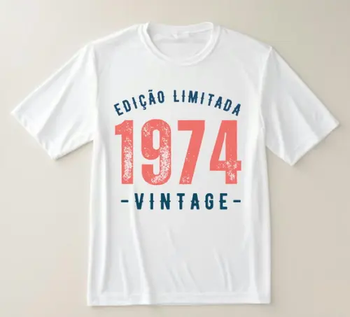 Camiseta Edição Limitada 1974 Vintage