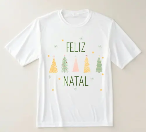 Camiseta Feliz Natal Estilo e Alegria para o Fim de Ano