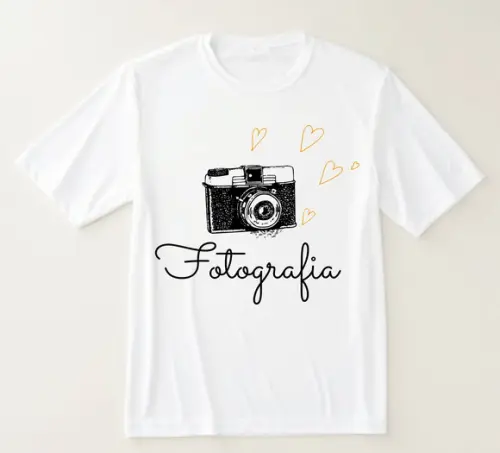 Camiseta Fotografia Estilo Vintage com Toque Romântico