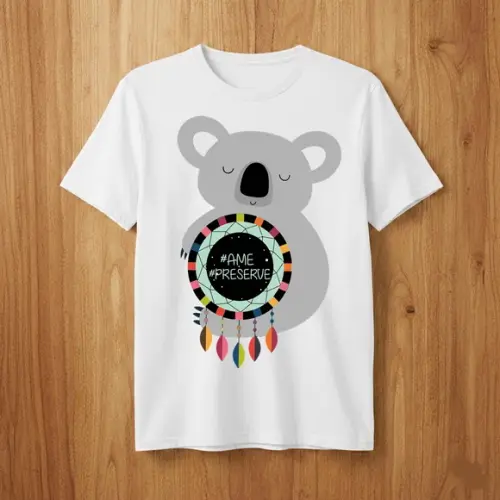 Camiseta Koala Ame e Preserve Infantil, Unissex e Babylook