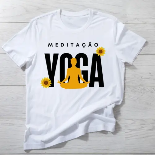 Camiseta Meditação Yoga - Paz e Equilíbrio