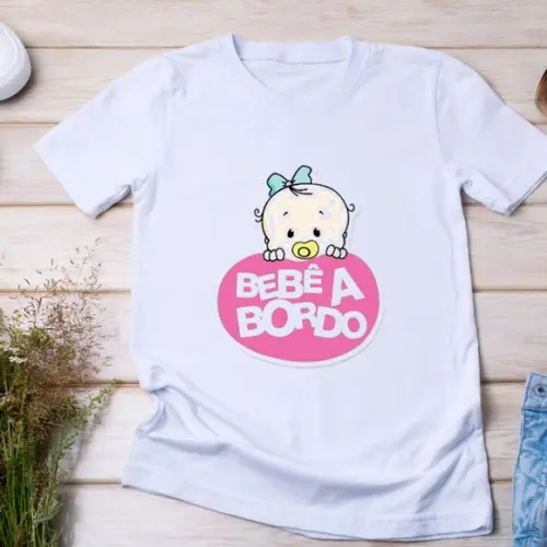 Camiseta Maternidade - Bebê a Bordo