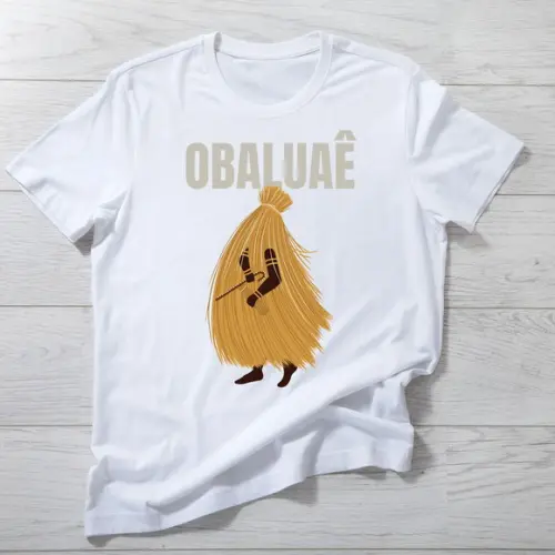 Camiseta Obaluaê - Atotô, Força e Cura