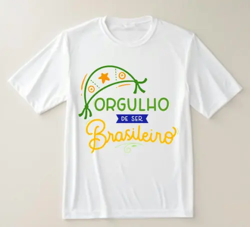 Camiseta Orgulho de Ser Brasileiro Brasil