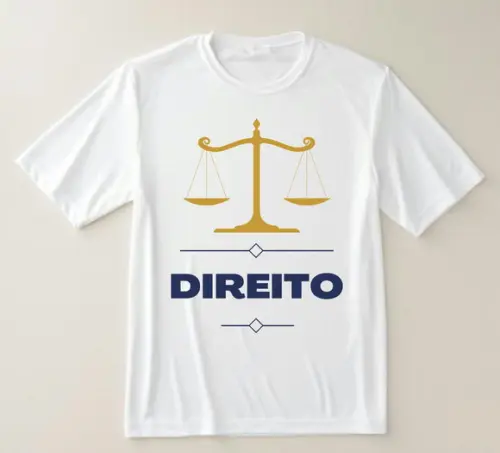 Camiseta Profissão Direito Balança da Justiça