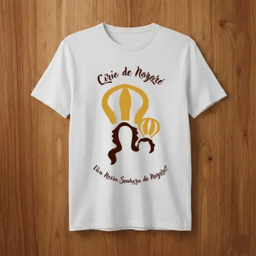 Camiseta Religiosa Círio de Nazaré Viva Nossa Senhora