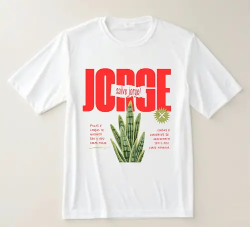 Camiseta São Jorge Armas de Jorge - Proteção e Fé