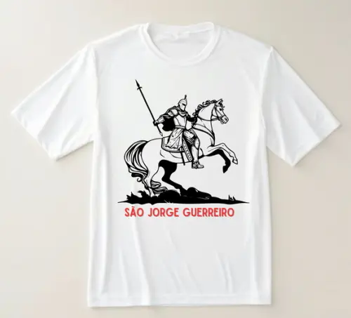 Camiseta São Jorge Guerreiro Design Clássico e Atemporal