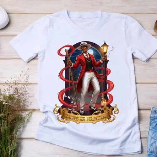 Camiseta Zé Pilintra Salve Zé Pilintra! Malandro da Lapa