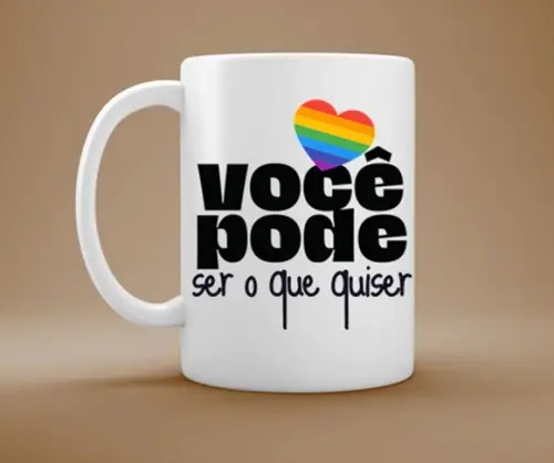 Caneca Lgbtqia+ Você Pode Ser o Que Quiser
