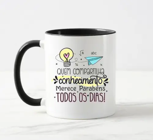 Caneca Professor Quem Compartilha Conhecimento