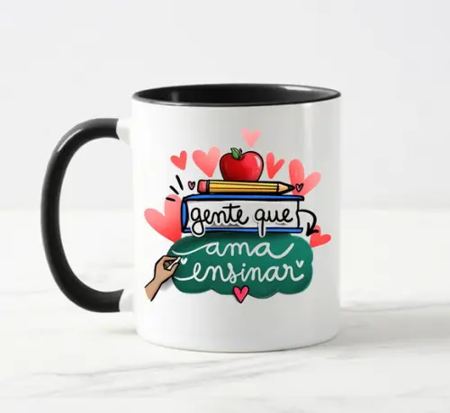 Caneca Professores Gente Que Ama Ensinar