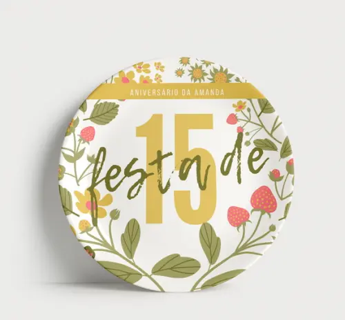 Prato Decorativo 15 Anos Personalizado: Uma Lembrança Inesq
