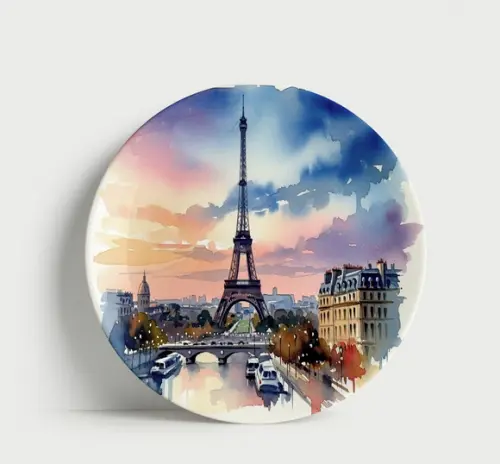 Prato Decorativo Paris Arte e Sofisticação Francesa