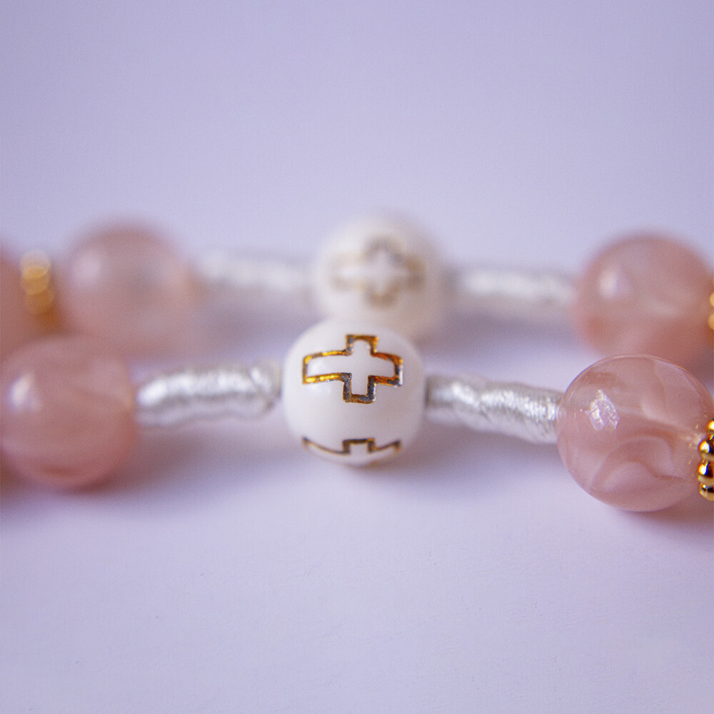 Terço Santa Terezinha Rosa | Presente Religioso Católico