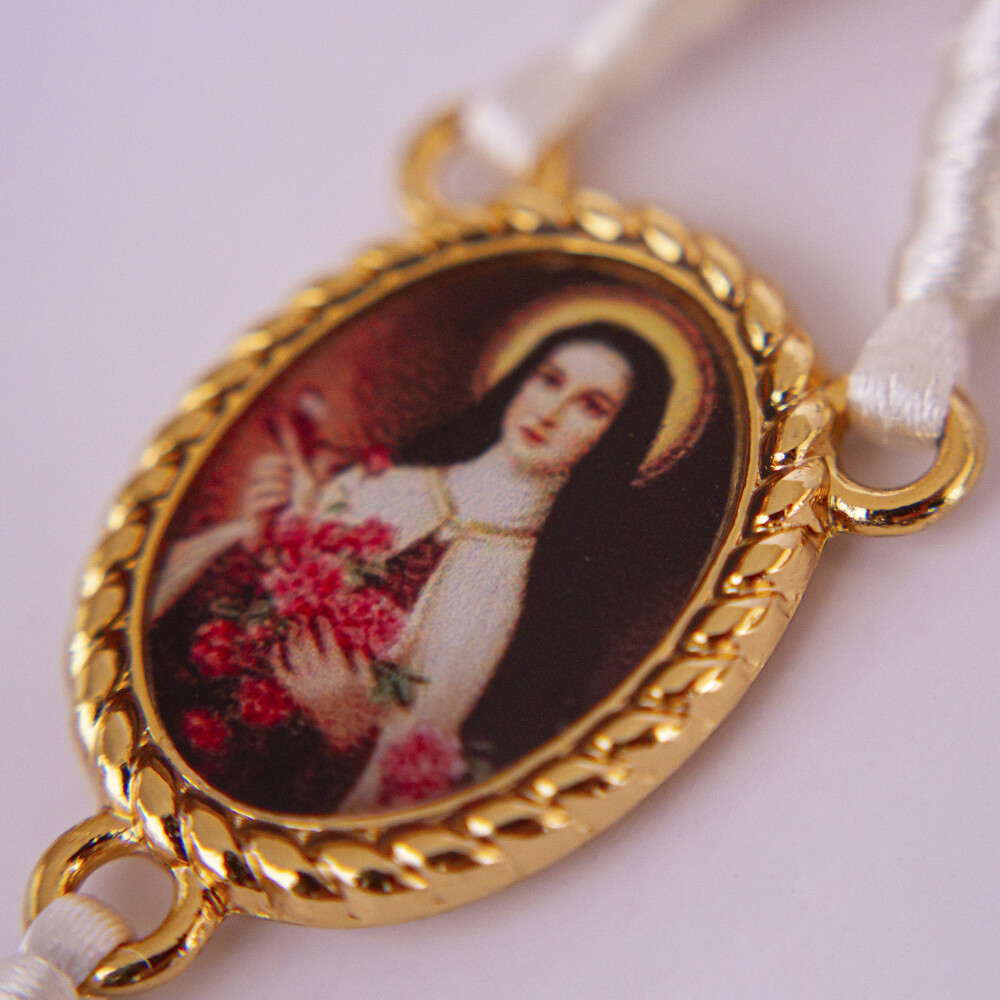 Terço Santa Terezinha Rosa | Presente Religioso Católico