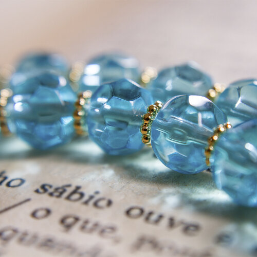 Terço Nossa Senhora Aparecida Azul Claro | Artesanal