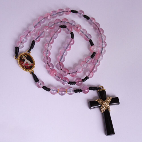 Terço Santa Terezinha Rosa | Presente Religioso Católico