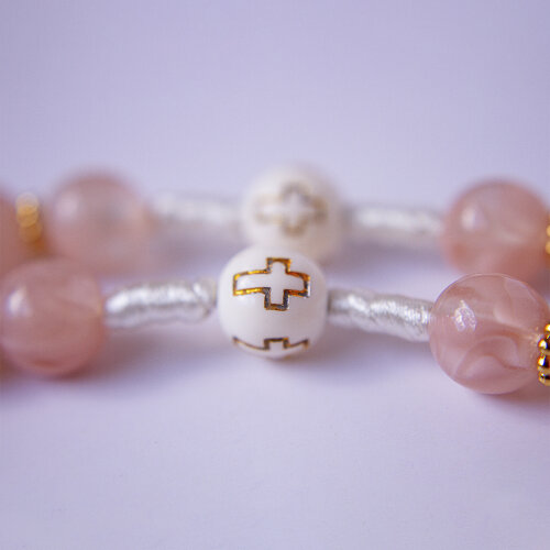 Terço Santa Terezinha Rosa | Presente Religioso Católico