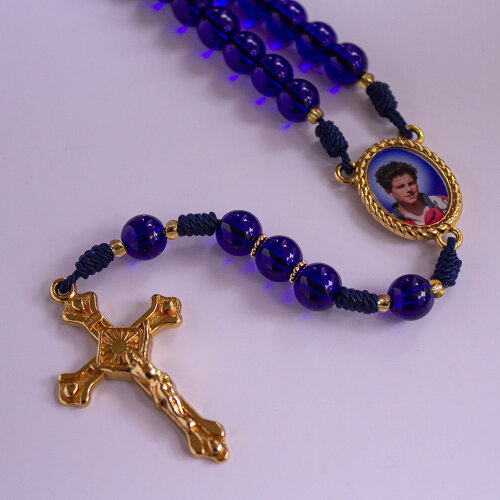 Terço São Carlo Acutis Azul | Presente Católico Religioso