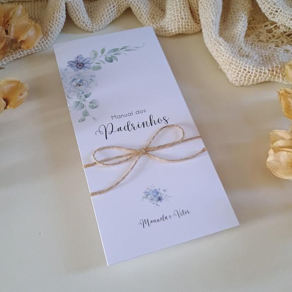 Manual de Padrinhos Azul Serenity | Coleção Brisa
