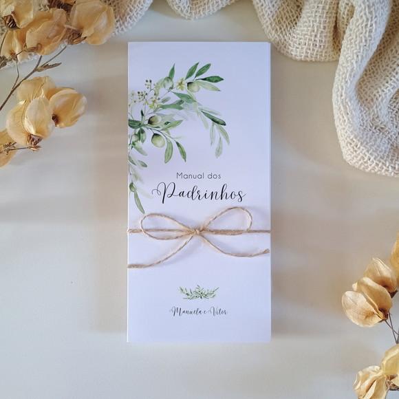 Manual de Padrinhos Folhas Verdes | Coleção Oliva