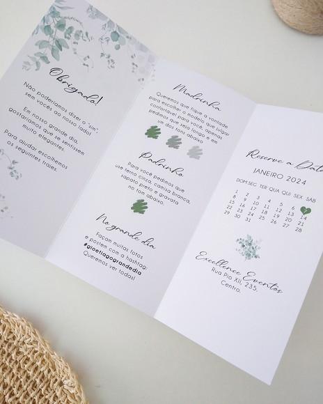 Manual Padrinhos Casamento Folhas Eucalipto | Coleção Bruma