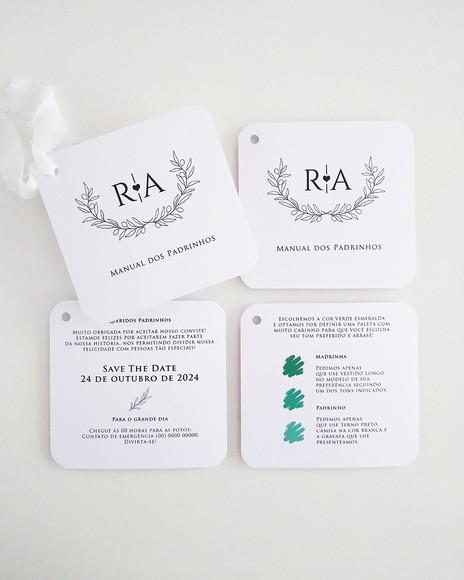 Manual dos Padrinhos de Casamento Minimalista