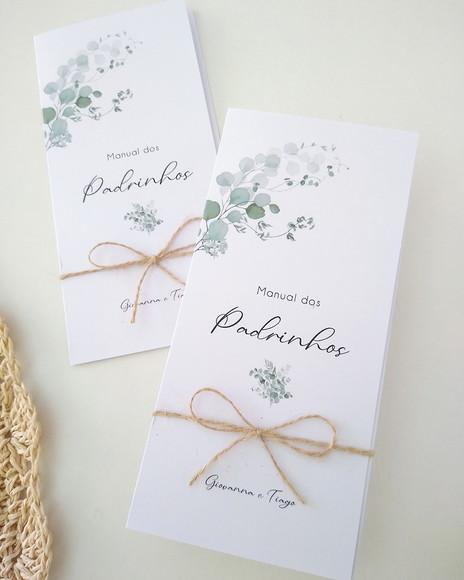 Manual Padrinhos Casamento Folhas Eucalipto | Coleção Bruma