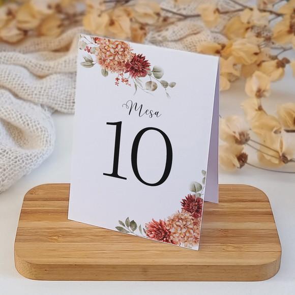 Número de Mesa Casamento | Terracota | Coleção Âmbar