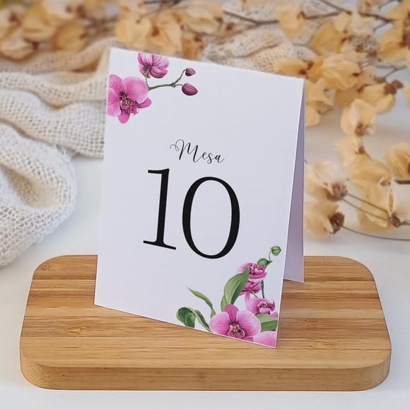 Número de Mesa Casamento Fúcsia | Coleção Rubi