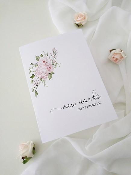 Par de Cadernos de Votos para Casamento