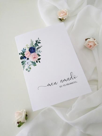 Par de Cadernos de Votos para Casamento