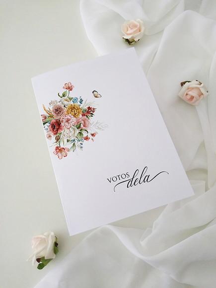 Par de Cadernos de Votos para Casamento