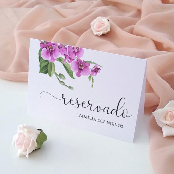 Placas Reservado Casamento Fúcsia | Coleção Rubi
