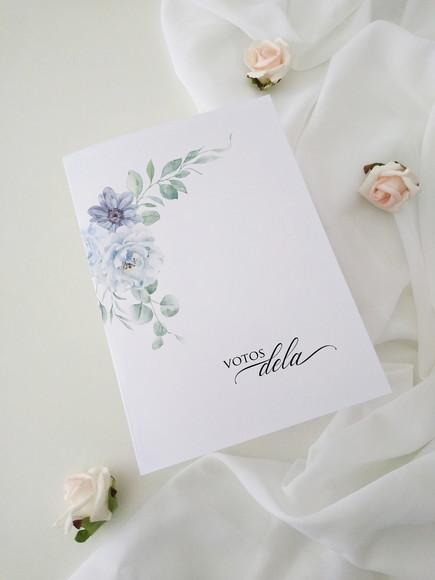 Votos de Casamento Noivos | Azul Serenity | Coleção Brisa