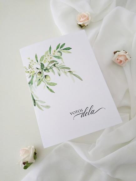Votos de Casamento Noivos | Folhas Verdes | Coleção Oliva