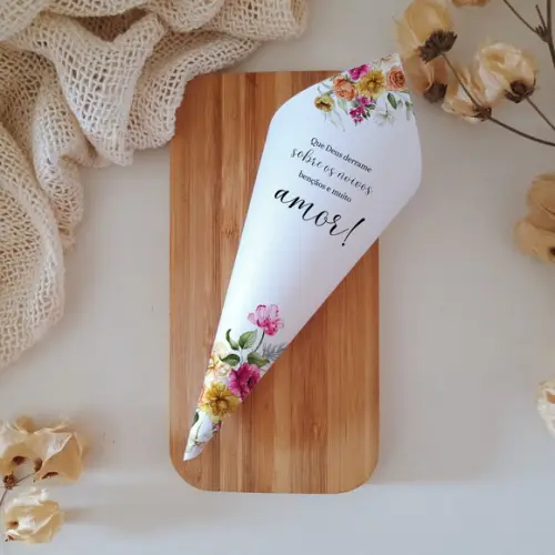Cone para Pétalas Casamento | Floral Vibrante | Coleção Joy!