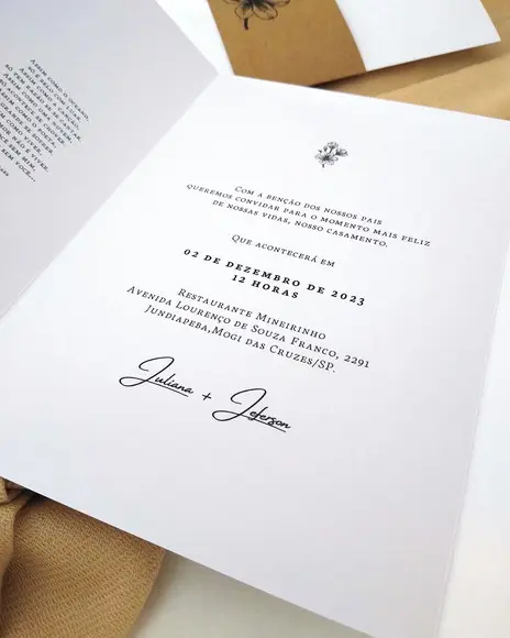 Convite de Casamento