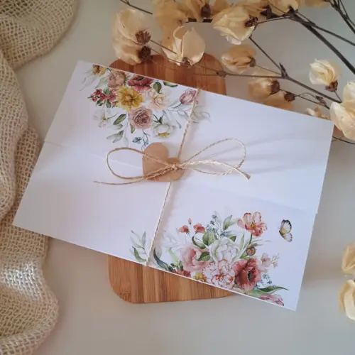 Convite de Casamento Boho