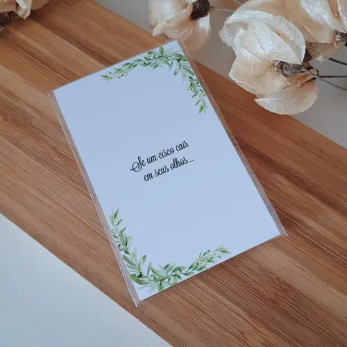 Lágrimas de Alegria Casamento Folhas Verdes | Coleção Oliva