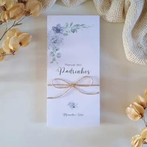 Manual de Padrinhos Azul Serenity | Coleção Brisa