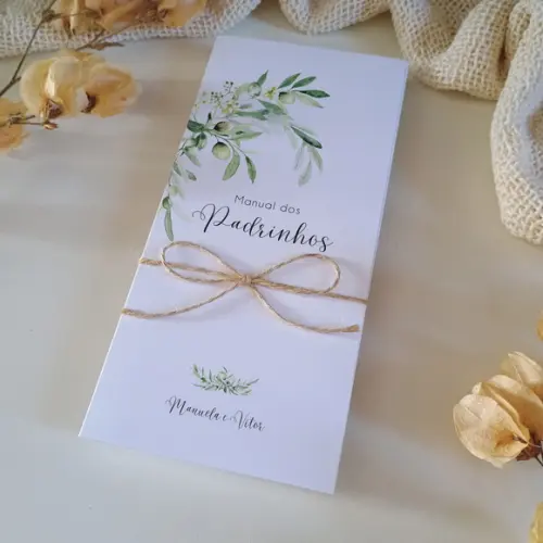 Manual de Padrinhos Folhas Verdes | Coleção Oliva