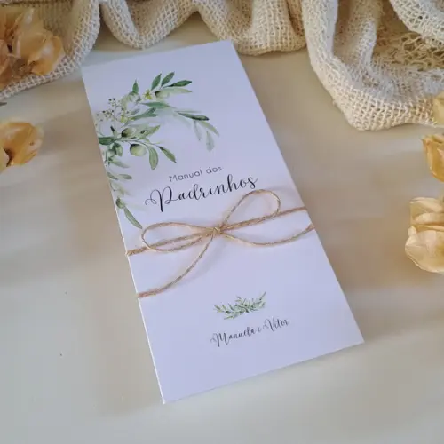 Manual de Padrinhos Folhas Verdes | Coleção Oliva