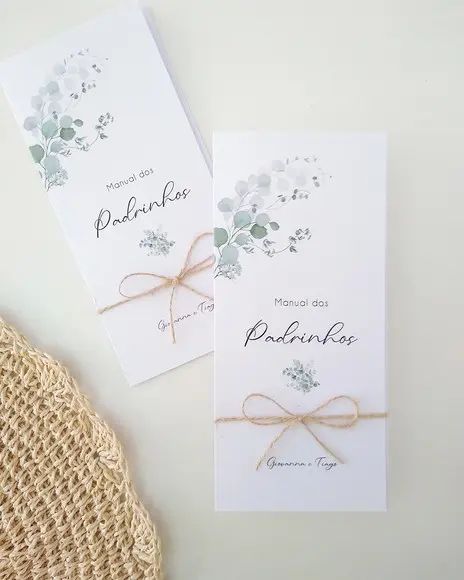 Manual Padrinhos Casamento Folhas Eucalipto | Coleção Bruma