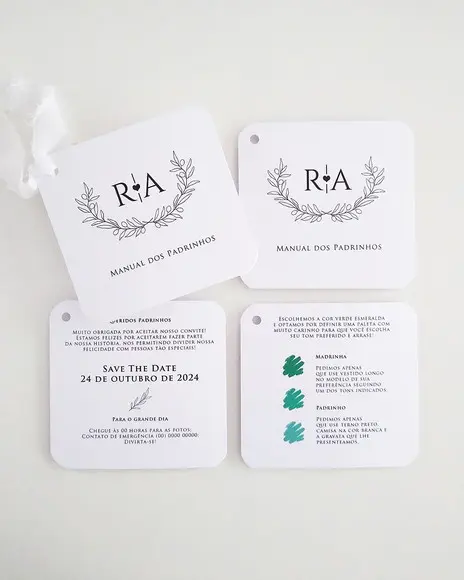 Manual dos Padrinhos de Casamento Minimalista