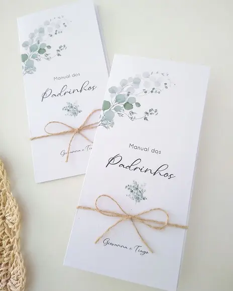 Manual Padrinhos Casamento Folhas Eucalipto | Coleção Bruma
