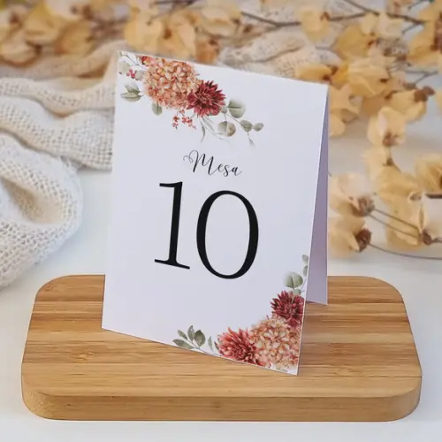 Número de Mesa Casamento | Terracota | Coleção Âmbar